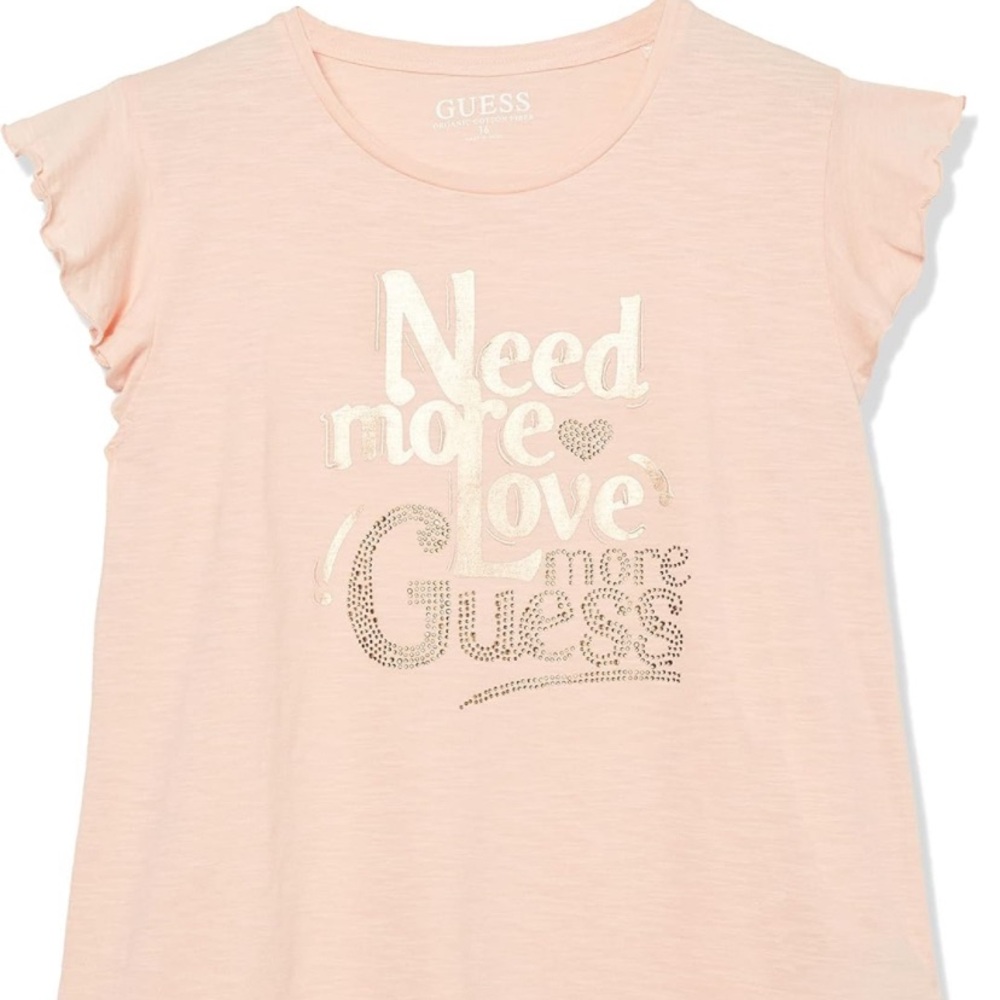 Guess Girls Short Sleeve Graphic T-Shirt